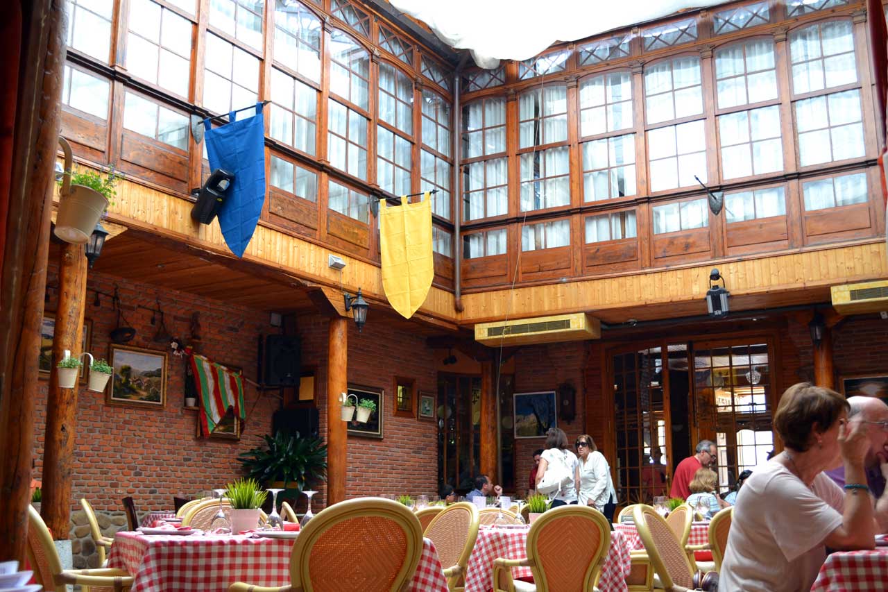 Patio interior Restaurante La Encomienda
